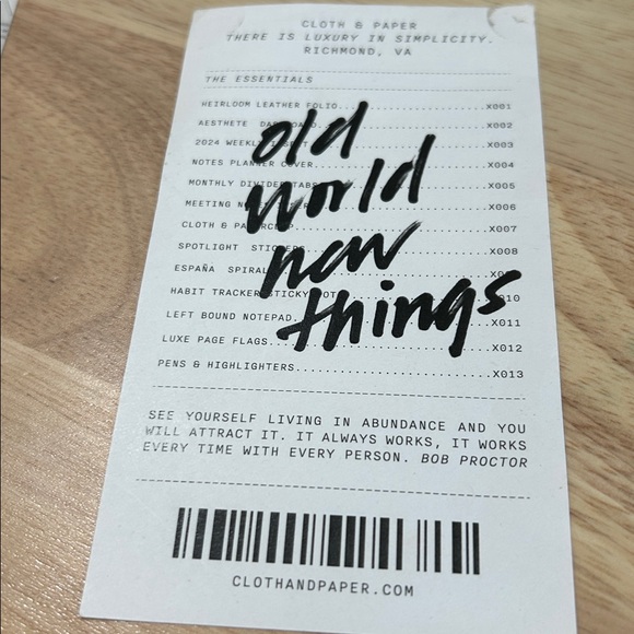 Cloth & Paper Planner Card Set - Picture 3 of 7